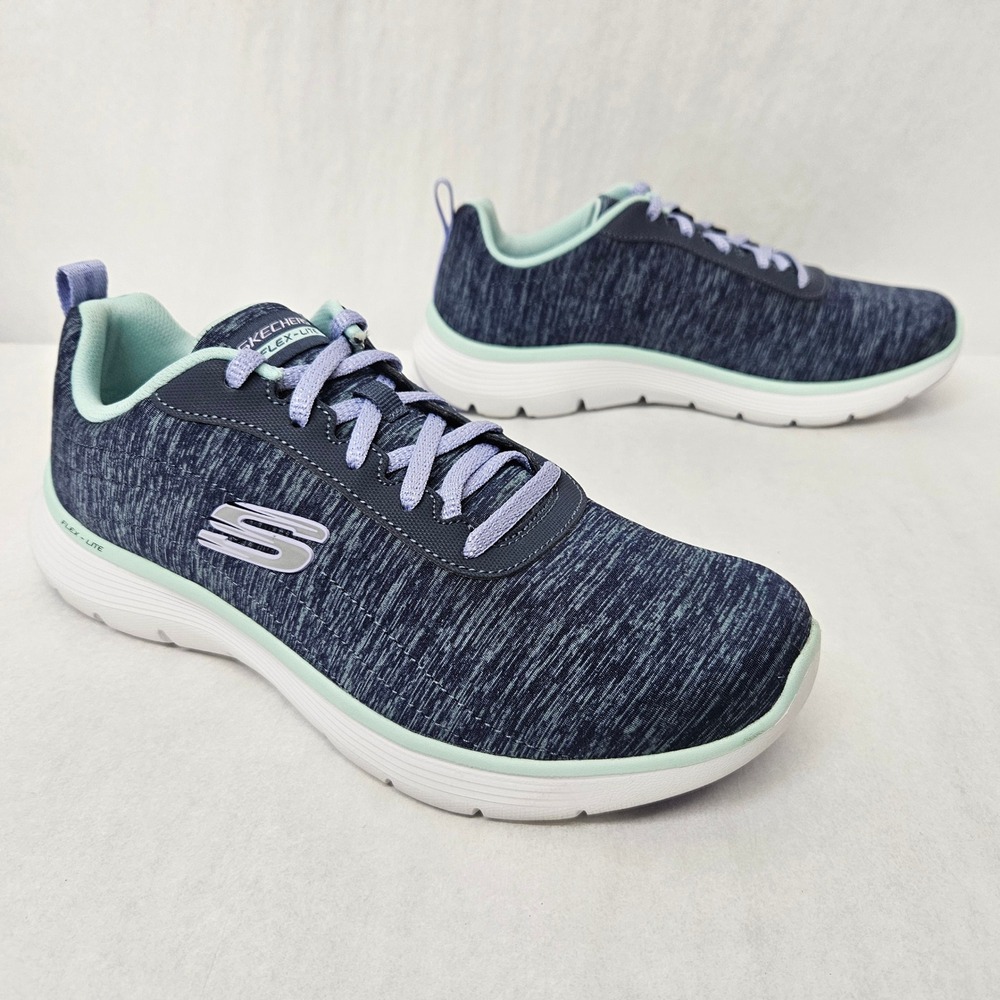 Skechers Flex Appeal 5.0 Modern Times Athletic Sneakers 150207 Navy Women Size 8